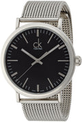  Shop Authentic Calvin Klein Surround Black Dial Silver Mesh Bracelet Watch for Men - K3W21121 - Luxxuri