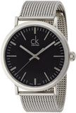  Shop Authentic Calvin Klein Surround Black Dial Silver Mesh Bracelet Watch for Men - K3W21121 - Luxxuri