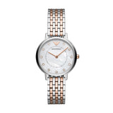  Shop Authentic Emporio Armani Mother of Pearl Dial Two Tone Stainless Steel Watch For Women - AR11094 - Luxxuri