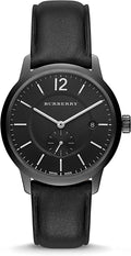  Shop Authentic Burberry The Classic Black Dial Black Leather Strap Watch for Men - BU10003 - Luxxuri