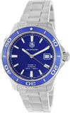  Shop Authentic Tag Heuer Aquaracer Calibre 5 Automatic Blue Dial Silver Steel Strap Watch for Men - WAK2111.BA0830 - Luxxuri