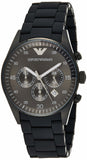  Shop Authentic Emporio Armani Sportivo Chronograph Black Dial Black Stainless Steel Watch For Men - AR5889 - Luxxuri