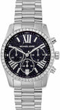  Shop Authentic Michael Kors Lexington Chronograph Black Dial Silver Steel Strap Watch For Women - MK7277 - Luxxuri