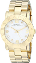  Shop Authentic Marc Jacobs Amy White Dial Gold Steel Strap Watch for Women - MBM3056 - Luxxuri