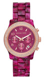  Shop Authentic Michael Kors Runway Chronograph Red Dial Red Steel Strap Watch for Women - MK7425 - Luxxuri