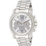  Shop Authentic Michael Kors Bradshaw Chronograph Silver Dial Silver Steel Strap Watch For Women - MK6537 - Luxxuri