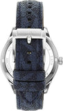  Shop Authentic Michael Kors Benning Three Hand Silver Dial Blue Leather Strap Watch For Men - MK8930 - Luxxuri