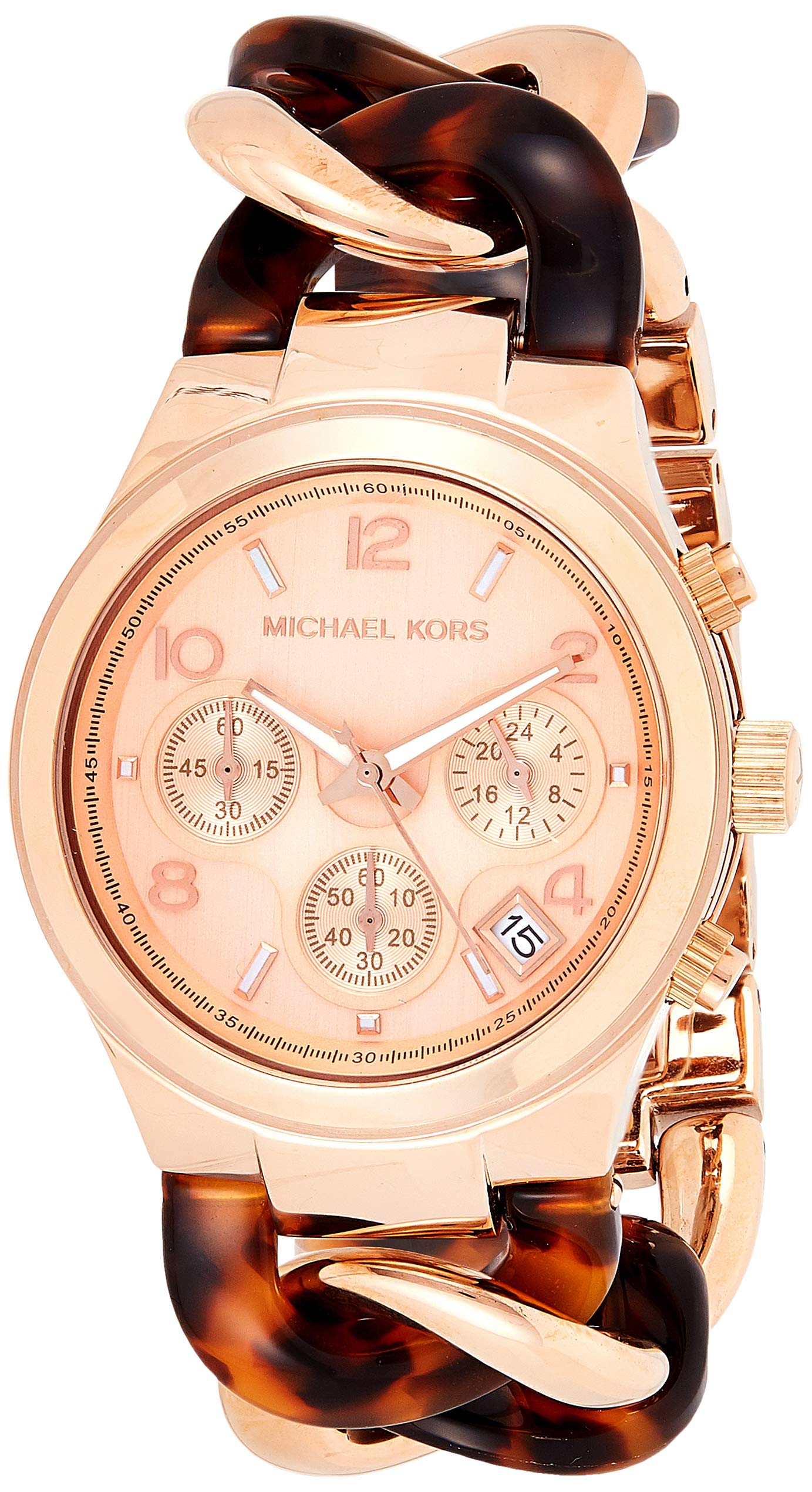  Shop Authentic Michael Kors Runway Rose Gold Dial Two Tone Steel Strap Watch for Women - MK4269 - Luxxuri