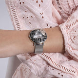  Shop Authentic Guess Iconic Quartz Silver Dial Silver Mesh Bracelet Watch For Women - GW0527L1 - Luxxuri