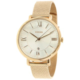  Shop Authentic Fossil Jacqueline Mother of Pearl White Dial Gold Mesh Strap Watch for Women - ES4352 - Luxxuri