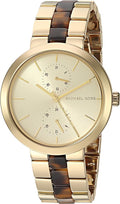  Shop Authentic Michael Kors Garner Multifunction Gold Dial Two Tone Steel Strap Watch For Women - MK6471 - Luxxuri