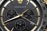  Shop Authentic Versace Classic Chronograph Quartz Black Dial Silver Steel Strap Watch For Men - VEV700419 - Luxxuri