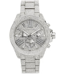  Shop Authentic Michael Kors Wren Chronograph Crystals Silver Dial Silver Steel Strap Watch For Women - MK6317 - Luxxuri