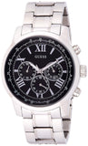  Shop Authentic Guess Horizon Chronograph Quartz Black Dial Silver Steel Strap Watch For Men - W0379G1 - Luxxuri