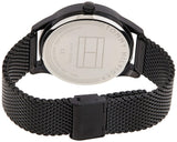 Shop Authentic Tommy Hilfiger Damon Quartz Black Dial Black Mesh Bracelet Watch for Men - 1791420 - Luxxuri