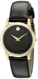  Shop Authentic Movado Museum Classic Black Dial Black Leather Strap Watch For Women - 0606877 - Luxxuri