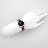  Shop Authentic Daniel Wellington Classic Petite St Mawes Black Dial Brown Leather Strap Watch For Women - DW00100237 - Luxxuri