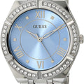  Shop Authentic Guess Cosmo Diamonds Blue Dial Silver Steel Strap Watch for Women - GW0033L5 - Luxxuri