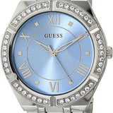  Shop Authentic Guess Cosmo Diamonds Blue Dial Silver Steel Strap Watch for Women - GW0033L5 - Luxxuri