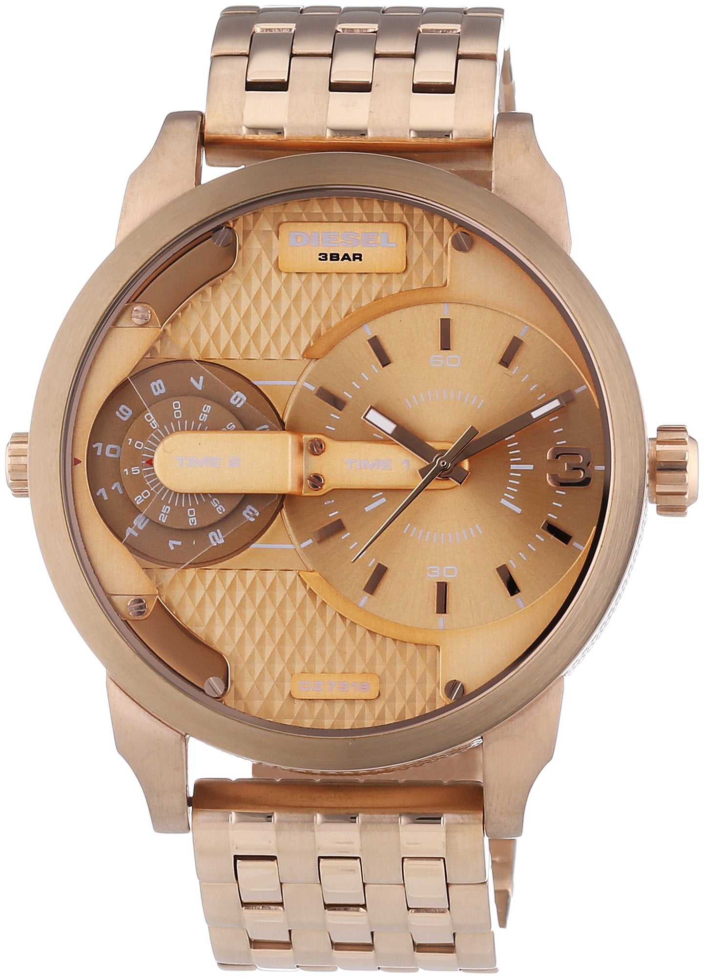  Shop Authentic Diesel Mini Daddy Rose Gold Dial Rose Gold Steel Strap Watch For Men - DZ7318 - Luxxuri