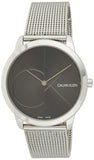  Shop Authentic Calvin Klein Minimal Black Dial Silver Mesh Bracelet Watch for Men - K3M21123 - Luxxuri