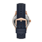  Shop Authentic Fossil Townsman Automatic White Dial Navy Blue Leather Strap Watch for Men - ME3171 - Luxxuri