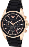  Shop Authentic Emporio Armani Sigma Chronograph Black Dial Black SIlicon Strap Watch For Men - AR6066 - Luxxuri