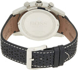  Shop Authentic Hugo Boss Rafale Chronograh Quartz White Dial Black Leather Strap Watch For Men - HB1513403 - Luxxuri