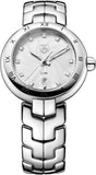  Shop Authentic Tag Heuer Link Diamonds Mother of Pearl Dial Silver Steel Strap Watch for Women - WAT1411.BA0954 - Luxxuri