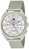  Shop Authentic Tommy Hilfiger Mia Silver Dial Silver Mesh Bracelet Watch for Men - 1781628 - Luxxuri