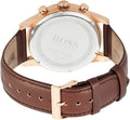  Shop Authentic Hugo Boss Navigator Grey Dial Brown Leather Strap Watch for Men - 1513496 - Luxxuri