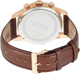  Shop Authentic Hugo Boss Navigator Grey Dial Brown Leather Strap Watch for Men - 1513496 - Luxxuri