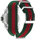  Shop Authentic Gucci Dive Quartz Green Dial Two Tone NATO Strap Watch For Men - YA136339 - Luxxuri