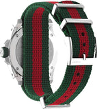  Shop Authentic Gucci Dive Quartz Green Dial Two Tone NATO Strap Watch For Men - YA136339 - Luxxuri