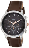 Shop Authentic Fossil Neutra Chronograph Black Dial Brown Leather Strap Watch for Men - FS5408 - Luxxuri
