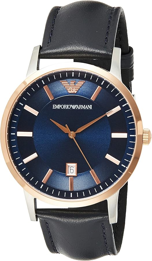  Shop Authentic Emporio Armani Renato Analog Blue Dial Blue Leather Strap Watch For Men - AR11188 - Luxxuri