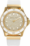  Shop Authentic Michael Kors Everest Analog Gold Dial White Silicone Strap Watch For Women - MK7357 - Luxxuri