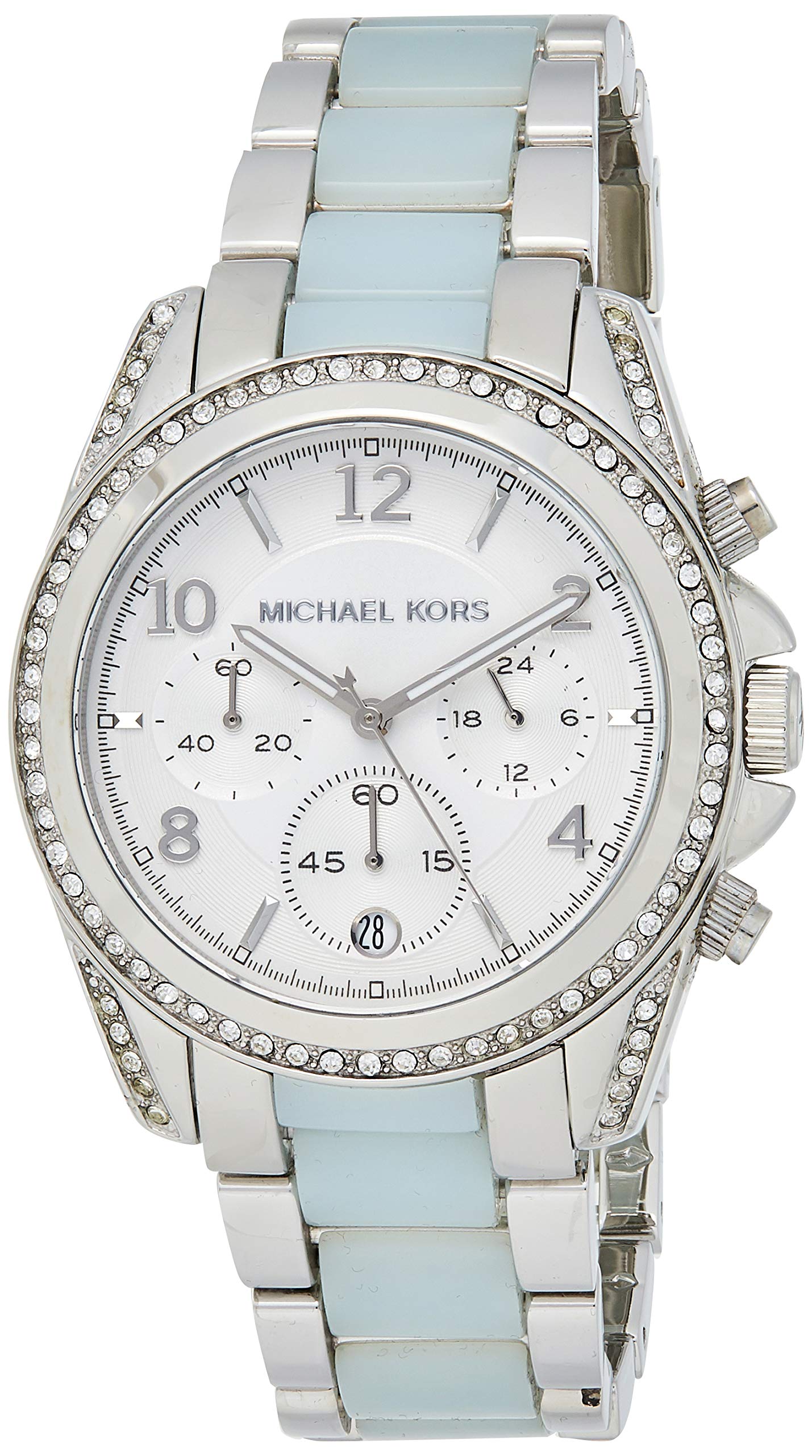  Shop Authentic Michael Kors Blair Silver Dial Two Tone Steel Strap Watch for Women - MK6137 - Luxxuri