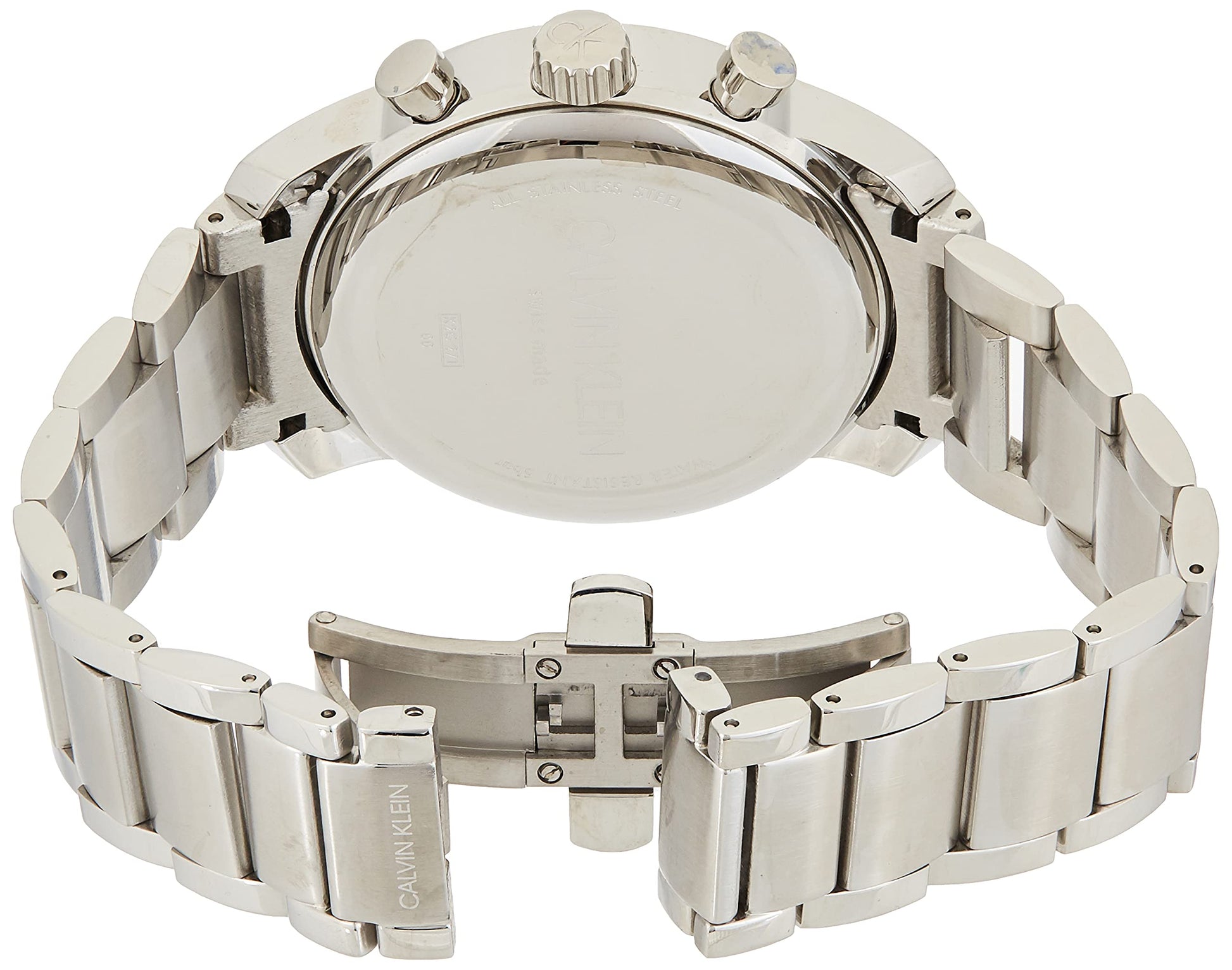  Shop Authentic Calvin Klein City Chronograph Blue Dial Silver Steel Strap Watch for Men - K2G2714N - Luxxuri