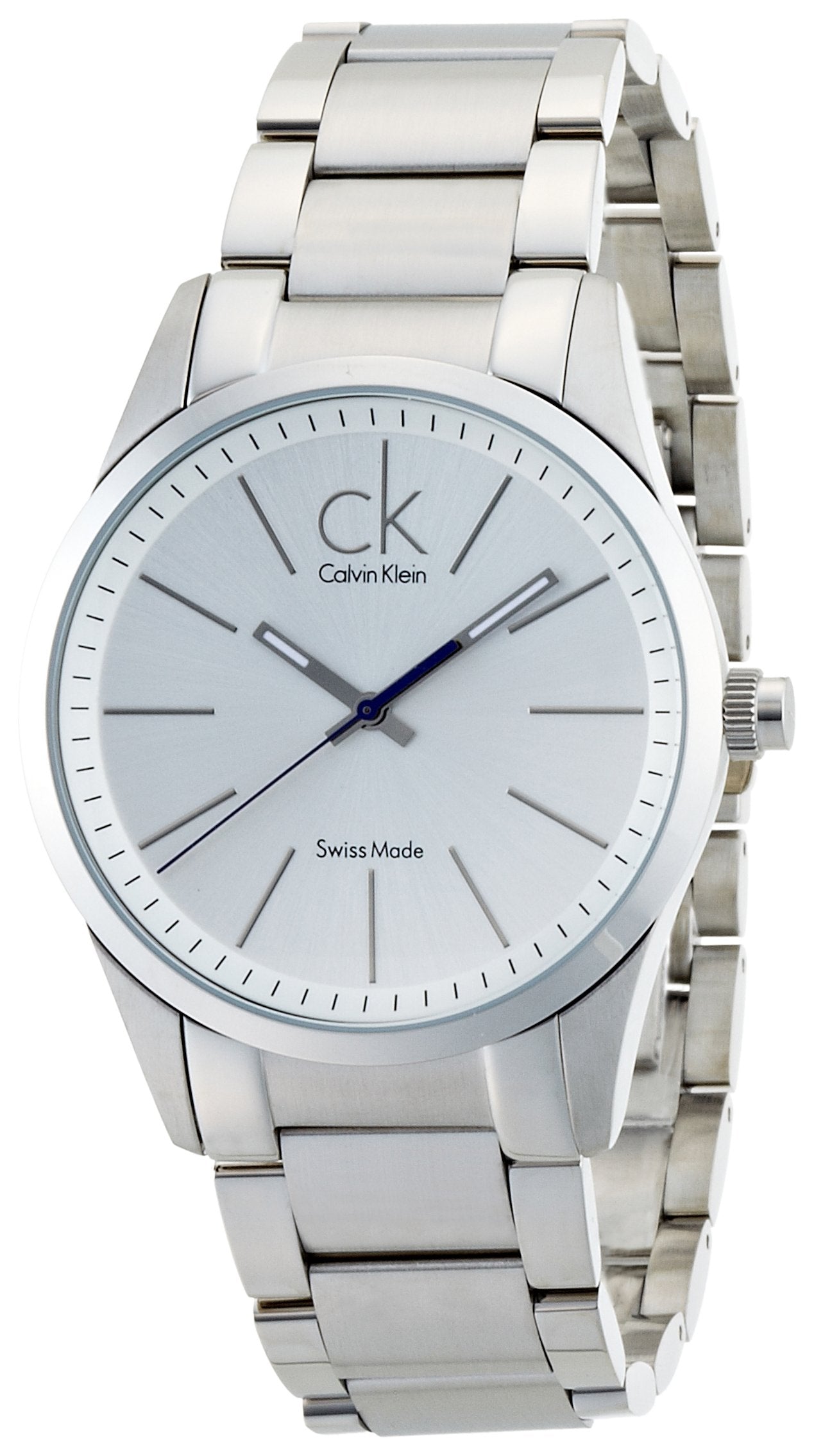  Shop Authentic Calvin Klein Bold White Dial Silver Steel Strap Watch for Men - K2241120 - Luxxuri