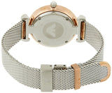  Shop Authentic Emporio Armani Retro Mother of Pearl Dial Silver Mesh Bracelet Watch For Women - AR2067 - Luxxuri