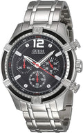  Shop Authentic Guess Circuit Chronograph Black Dial Silver Steel Strap Watch For Men - W0968G1 - Luxxuri