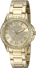  Shop Authentic Guess Sassy Analog Quartz Gold Dial Gold Steel Strap Watch For Women - W0705L2 - Luxxuri