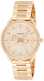  Shop Authentic Fossil Tailor Rose Gold Dial Rose Gold Steel Strap Watch for Women - ES4264 - Luxxuri