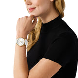  Shop Authentic Michael Kors Hadyn Chronograph White Dial White Rubber Strap Watch for Women - MK7484 - Luxxuri