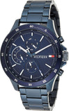  Shop Authentic Tommy Hilfiger Bank Quartz Blue Dial Blue Steel Strap Watch for Men - 1791720 - Luxxuri