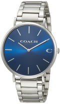 Coach Charles Blue Dial Silver Steel Strap Watch for Men - 14602429
