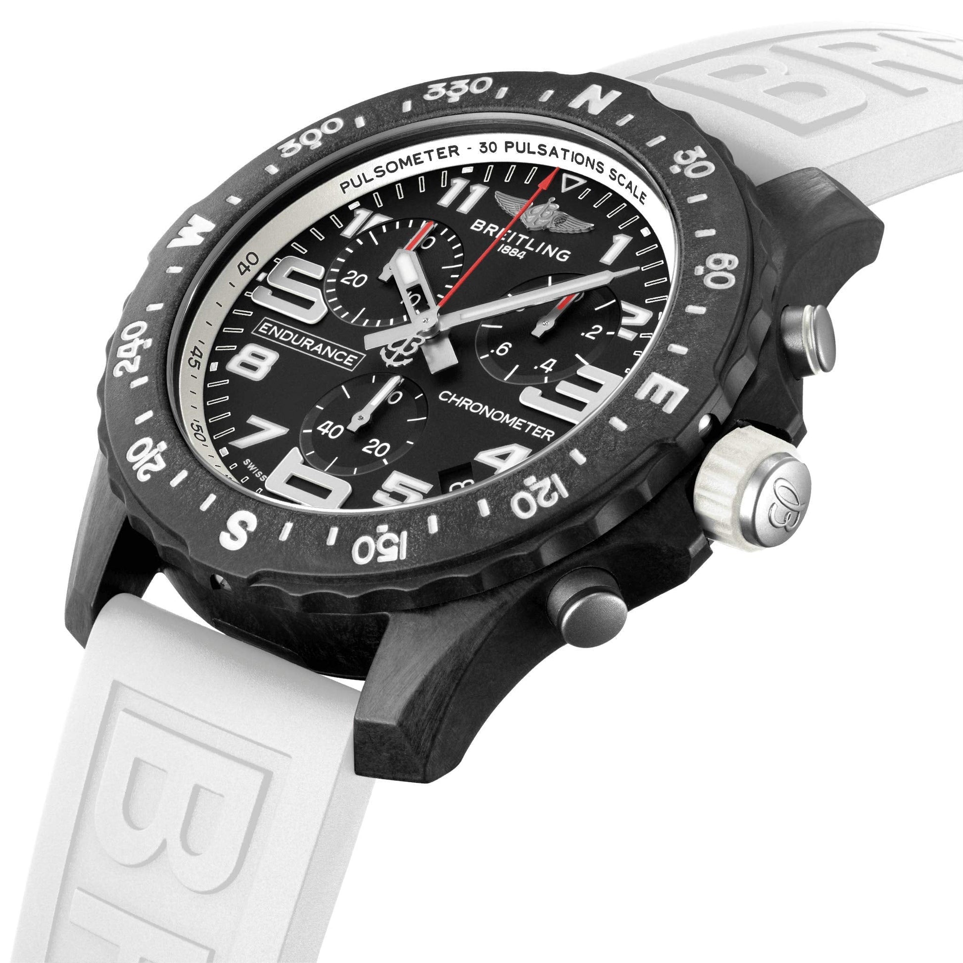  Shop Authentic Breitling Endurance Pro Black Dial White Rubber Strap Watch for Men - X82310A71B1S1 - Luxxuri
