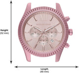  Shop Authentic Michael Kors Lexington Chronograph Pink Dial Pink Steel Strap Watch for Women - MK8792 - Luxxuri