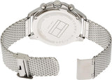  Shop Authentic Tommy Hilfiger Dean Chronograph White Dial Silver Mesh Bracelet Watch for Men - 1791277 - Luxxuri